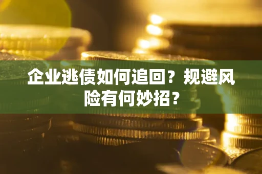 武汉企业逃债如何追回？规避风险有何妙招？