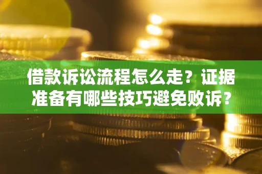 武汉借款诉讼流程怎么走？证据准备有哪些技巧避免败诉？