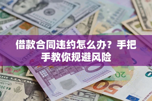 武汉借款合同违约怎么办？手把手教你规避风险