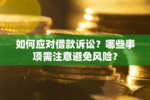 武汉如何应对借款诉讼？哪些事项需注意避免风险？