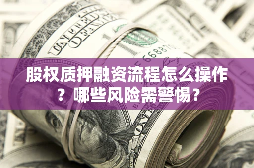 武汉股权质押融资流程怎么操作？哪些风险需警惕？