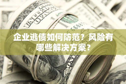 武汉企业逃债如何防范？风险有哪些解决方案？