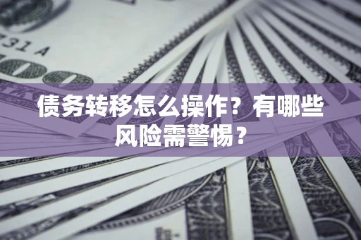 武汉债务转移怎么操作？有哪些风险需警惕？