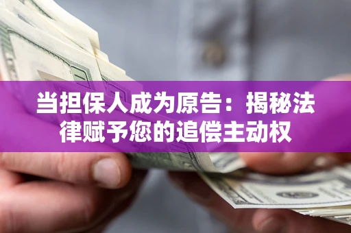 武汉当担保人成为原告：揭秘法律赋予您的追偿主动权