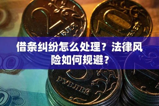 武汉借条纠纷怎么处理？法律风险如何规避？